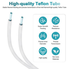 Compatible with Bambu-Lab PTFE Tube 2.5Mm Id×4Mm OD, Length 5M/ 16.4Ft, for BBL