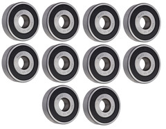 (10 Each) 6203-2RS-1/2, 6203LLU8, 203PP8 Sealed Radial Ball Bearing 0.5″X40X12
