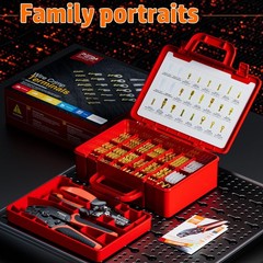 Crimping Tool and Spade Connectors Kit – 20 Types Spade Connectors & Ratchet …