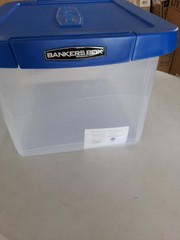 Bankers Box Heavy Duty Plastic File Box with Hanging Rails, Letter/Legal, 1 Pack