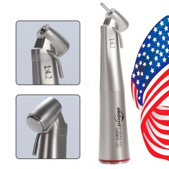 Dental Optic Fiber LED 1:4.2 Increasing Handpiece 45°Angle Head External Channel