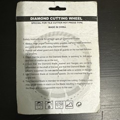 SMB52 115mm Diamond Cutting Wheel Blade for Tile Cutter 13300RPM MPA Tested