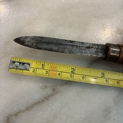 Vintage 7-1/4″ Machinists Triangular Hollow Scraper In USED Condition SEE PICS