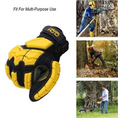 HANDLANDY Anti Vibration Work Gloves, SBR Fingers & Palm Padded Work Gloves, …