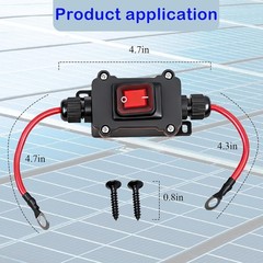12V 24V IP67 DPST 25A On Off Inline Switch SAE Cable Heavy Duty Toggle