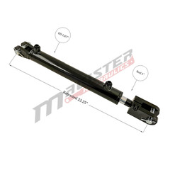 Hydraulic Cylinder Welded Double Acting 1.5″ Bore 12″ Stroke Clevis End 1.5×12