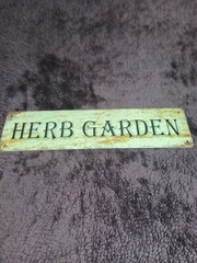 4″ X 15″ Aluminum Sign “Herb Garden” W/ 4 Mounting Holes