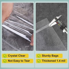 14×18 inch 20Pcs Clear Cellophane Bags Clothing Bag Self Adhesive Resealable Sea