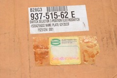 (NEW) ELECTROSWITCH 508A255G02 937-515-62 E 3 Position Rotary Selector Switch