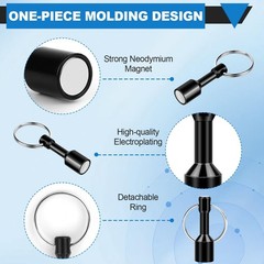 Keychain Magnet for Testing Brass, Pocket Magnet Key Chain with Strong Magnetic