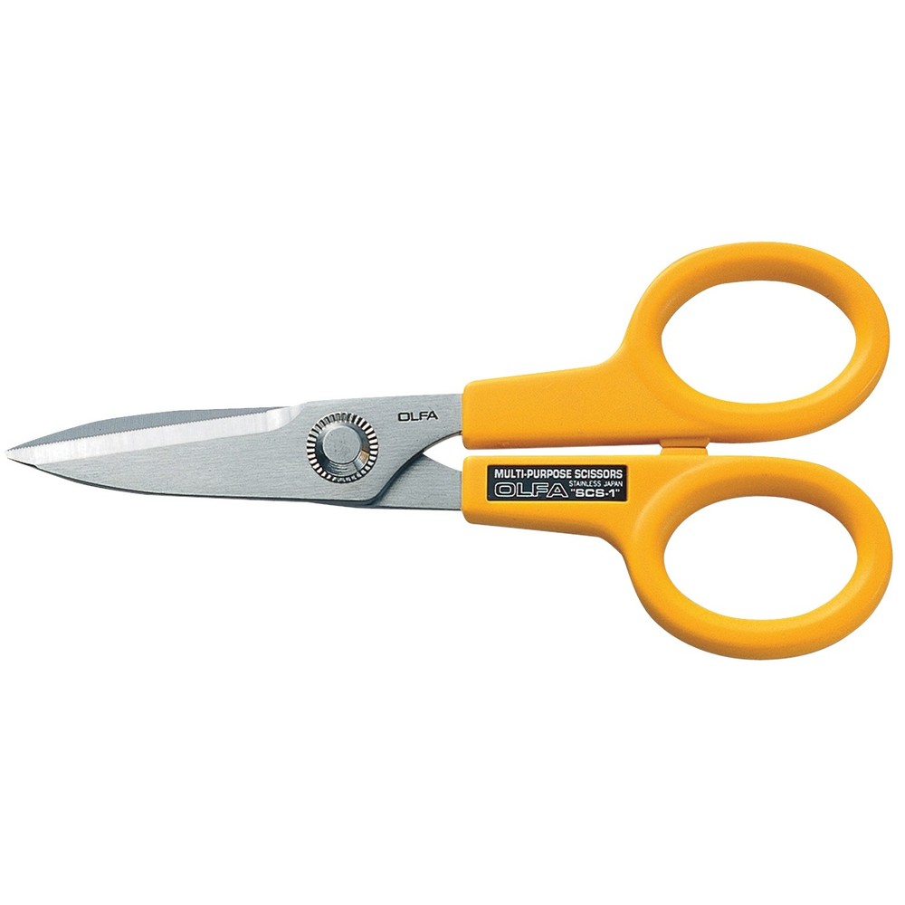 OLFA Scissors, Stainless Steel Serrated Edge 5″ (OLFA SCS-1)