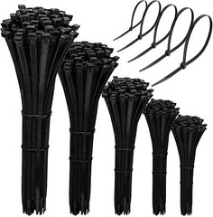 100 BLACK CABLE ZIP TIES Heavy Duty UV Resistant UL 4″ 6″ 8″ 12″ 15″ 18″ 24″ 36″
