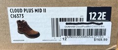 Dunham Men’s Cloud Plus Waterproof Mid Boot 2 Ankle Brown Leather US 12 2E Wide