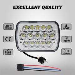 2PCS 5×7 Led Headlights Compatible With International 5900i 7300 7400 9200 94…