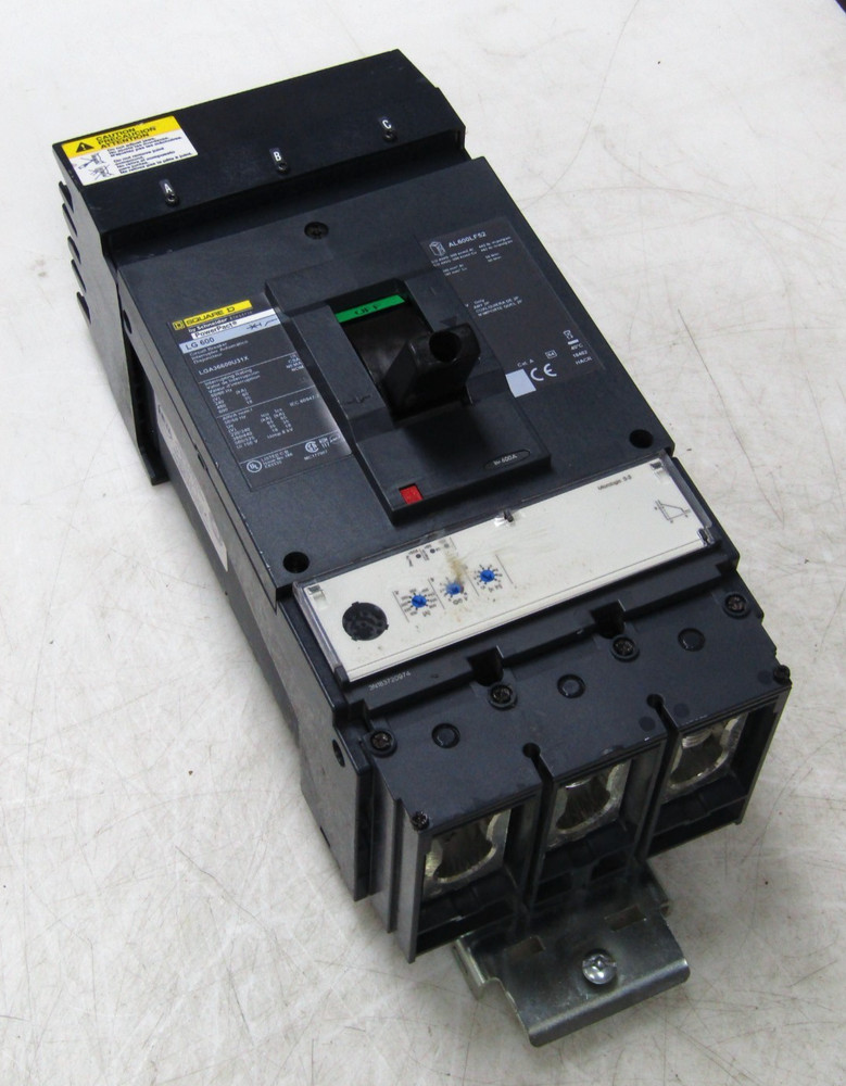 🙌 SQUARE D 600 AMP I-LINE POWERPACT CIRCUIT BREAKER 600 VAC 3 POLE LGA36600U31X