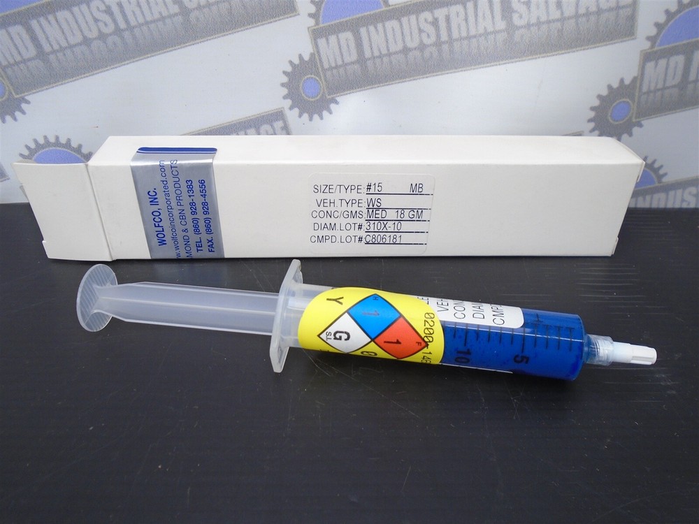 WOLFCO Blue #15 – DIAMOND LAPPING COMPOUND – 18G -(NEW in Tube)