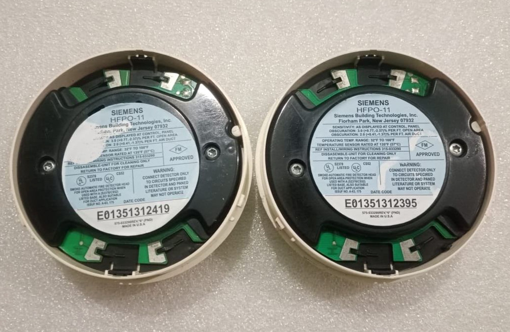 1x HFPO-11 Siemens Fire Alarms Detector with base HFPO11