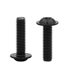 A2 Black Stainless Torx Socket Flanged Button Hexalobula Head Screws M4 M5 M6 M8
