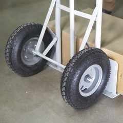 Strongway P-Handle Hand Truck, 1000-Lb. Capacity, 23.6in. x 23in. x 60in.