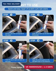 Ferric Grey/Light Grey Wheel Touch Up Paint for BMW, Rim Scratch Repair Pen, Fas