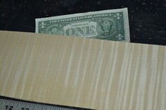 Curly Maple Raw Wood Veneer Sheet 4.5 x 31 inches 1/42nd 5944-44