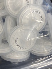 (37 Pc) Laboratory 25mm Syringe Filters w/ PES Glass Fiber 0.05um Membrane