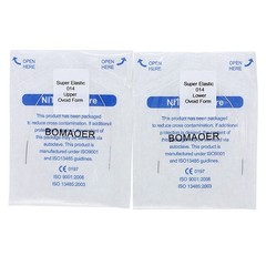 50×Dental Orthodontic Tooth Color Coated Super Elastic Round Arch Wire 014Upper