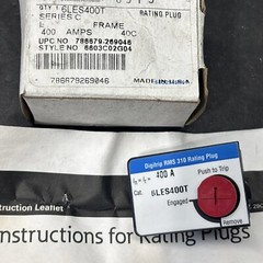 Eaton Cutler Hammer 6LES400T Digitrip 400a 6603C02G0H RMS 310, Series C, L Frame