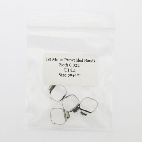 Dental Molar Bands Pre-Welded Buccal Tubes First Molar Roth 022 #29-#43 Cov U3L2