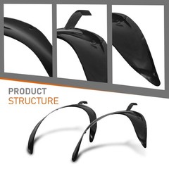 Fender Flares Wide Body Kit Chevy Corvette C3 1968-1979 Textured Black 4PCS