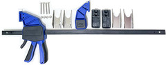 18” Quick Coupler Mate Pipe Clamps Includes 4 Duo-Jaw Sets(2 * 1/2″ + 3/4″ and 2