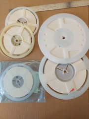 lot of 5 surface mount 0603 resistor reels, various values