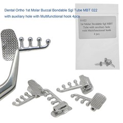 Dental Orthodonti Bondable Tube Molar Roth/MBT 022 AUX hole Multifunctional hook