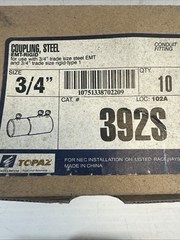 10 – 3/4″ Rigid to 3/4″ EMT Conduit Adapter Reducer Coupling Set Screw Steel