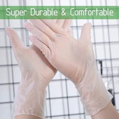 1000pcs Disposable Vinyl Gloves Powder Free Latex Free Smooth Touch White