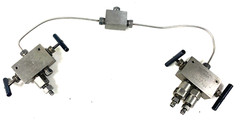 HIP THREE 3 WAY 2 STEM CONNECTION VALVES 30,000 PSI
