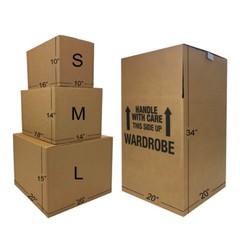 UBMOVE 1 Room Wardrobe Moving Kit 9 Packing Boxes and Moving Supplies