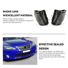 Hecasa Fog Light Compatible 2006-2010 Lexus Is250/ Is350 Replacement For