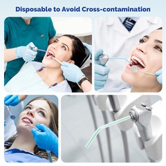 2000PCS Dental 3-Way Air Water Syringe Tips Disposable Spray Nozzles No Leakage