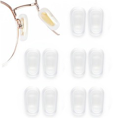 5 Pairs Slip-on Nose Pads Covers,Soft 1 Pair (Pack of 1), Frosted White