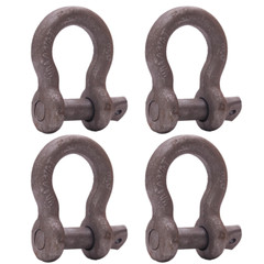 3/4″ D Ring Bow Shackle Screw Pin Clevis Rigging Forged – Raw Finish 4.75 Ton