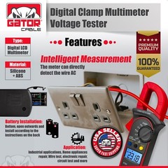 Digital Multimeter Amp Clamp AC DC Voltmeter Ammeter Ohmmeter Volt Tester Meter
