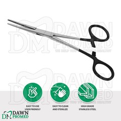 Kelly Hemostat Forceps 5.5″ Straight Black Surgical Instruments German Grade