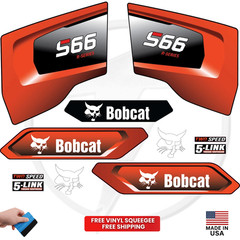 Fits Bobcat S66 Main Decals Skid Steer Stickers – Free Shipping – 3M Vinyl