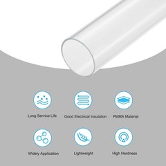 47mm ID 50mm OD 14″ Acrylic Rigid Round Tube for Lamps and Lanterns