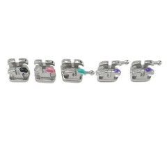 Dental Orthodontic Brackets Metal Roth MBT 018 022 345 Hook Mini Braces MIM Twin