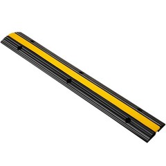 4 Pack of 1-Channel Rubber Cable Protector Ramps Heavy Duty 22046 Lbs Capacity