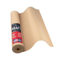 Bryco Goods Jumbo Kraft Paper Roll – Brown – 18″ x 2100″ (175′)… USA FAST SHIP