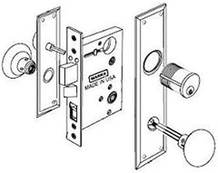 91A-RH Mortise Lock, Right Hand