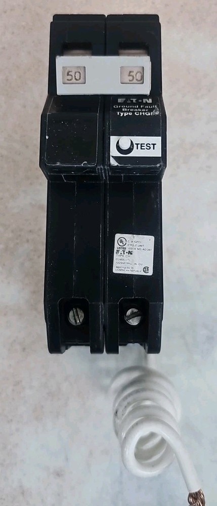 Eaton CHN250GF Type Ch 50-Amp Circuit Breaker With Ground Fault Protection